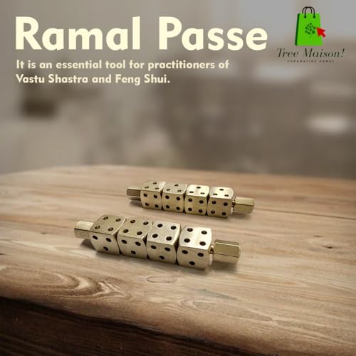 TREE MAISON CORONATING HOMES Ramal Passa Pair | Brass Ramal Pase | Divination Tool | Ramal Dice | Ramal Shastra Astrology Dice | Predictions & Positive Energy - Image 3