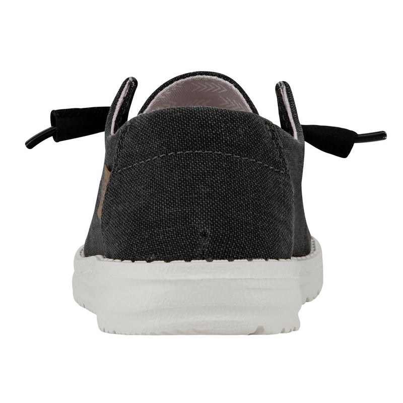 Hey Dude Women's Wendy Chambray Chambray Off Black Size 7 | Women’s Shoes | Women’s Lace Up Loafers | Comfortable & Light-Weight - Image 5