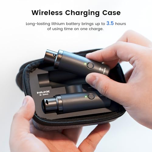 NUX B3RC 24GHz Microphone Wireless System with Charging Case Microphone Bundle 24bit441kHz Long Distance Transmission UltraLow Latency Long Lasting Battery Auto Pairing - Image 3