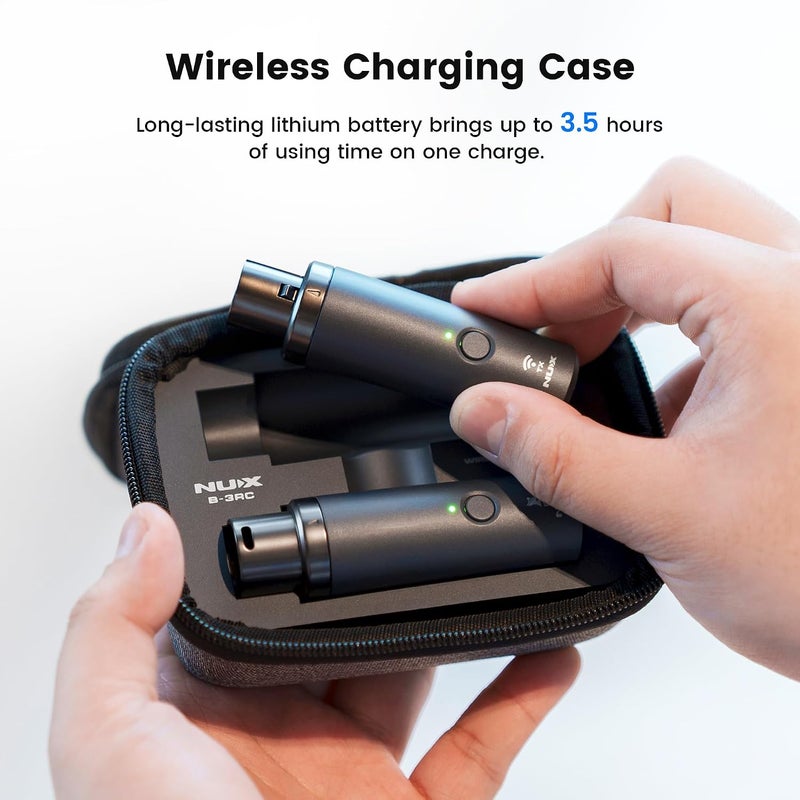 NUX B-3RC 2.4GHz Wireless Microphone System with Charging Case - Image 2