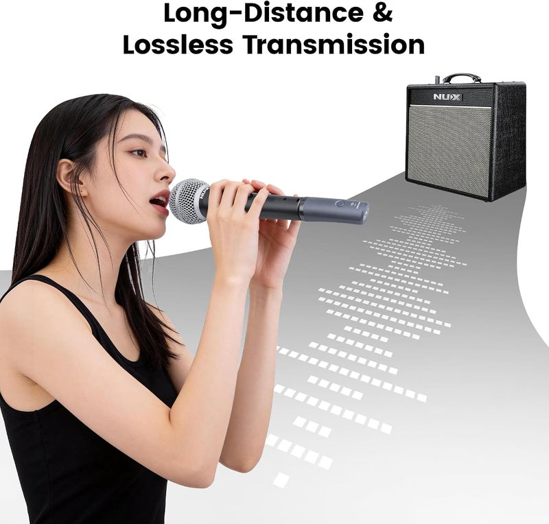 NUX B-3RC 2.4GHz Wireless Microphone System with Charging Case - Image 5