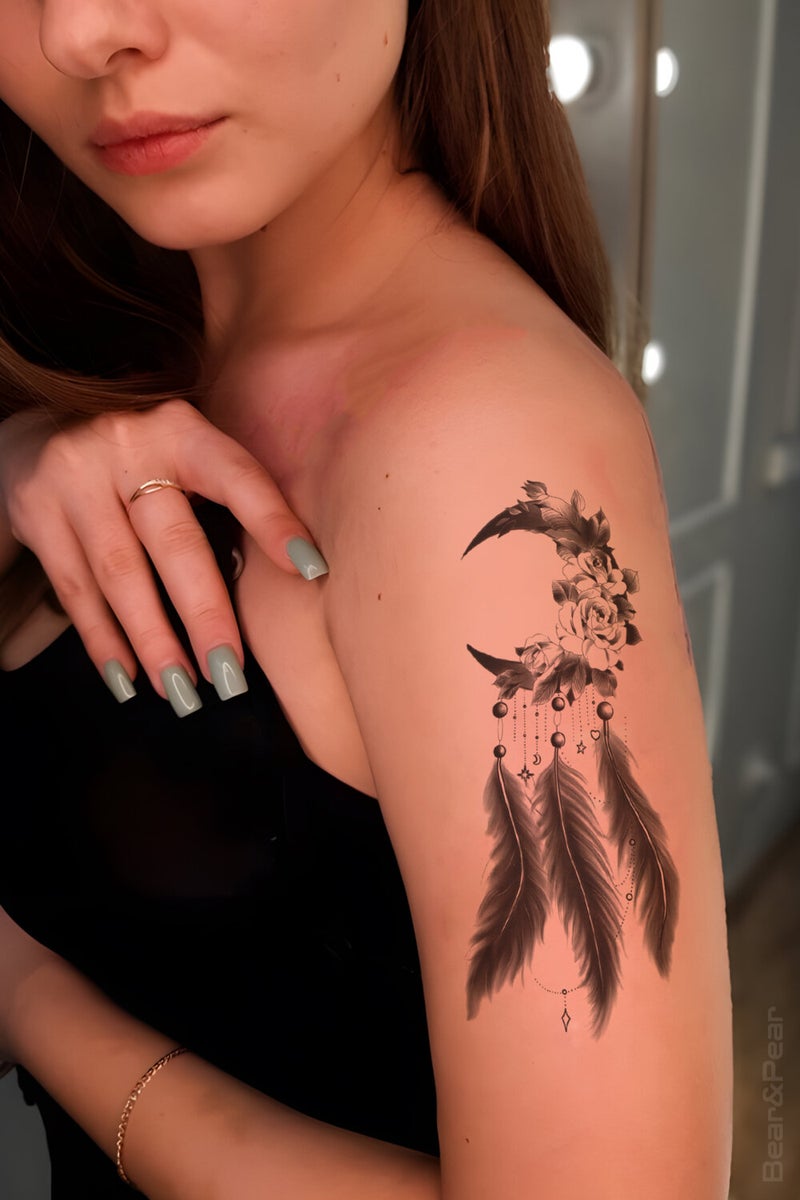 Dream Catcher Temporary Tattoo Dreamcatcher Tattoo