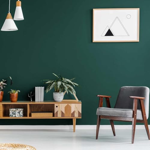 LIVECOOL™ Wall Stickers Matte Self Adhesive Wallpaper DIY PVC Shelf Liner, Furniture, Almirah, Table Top, Wardrobe, Wooden Door (24 X 120 Inch, Dark Green) - Image 2