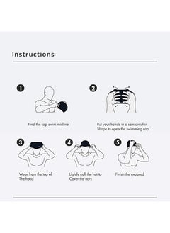 TYR Wrinkle Free Silicone Swim Cap For Men & Women (Navy)  - Image 4