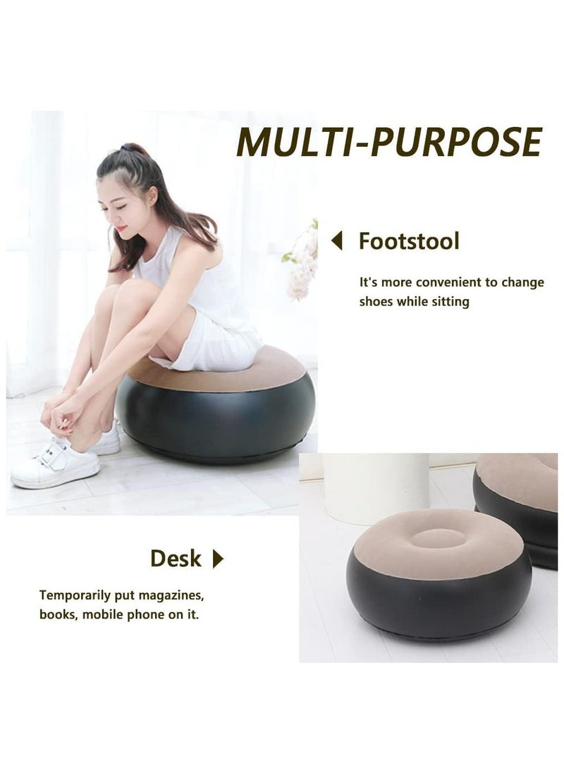 FEND FEND Inflatable Lounger Air Sofa for Indoor Living Room Bedroom, Outdoor Travel Camping Picnic  - Image 3