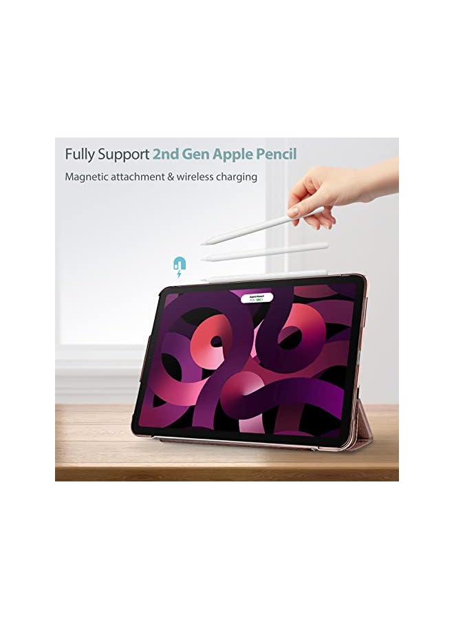 Procases iPad Air 5/Air 4 Case 10.9" 2022 2020, Slim Stand Hard Back Shell Protective Smart Cover Cases for iPad Air 5th/iPad Air 4th Generation -Pink - Image 3