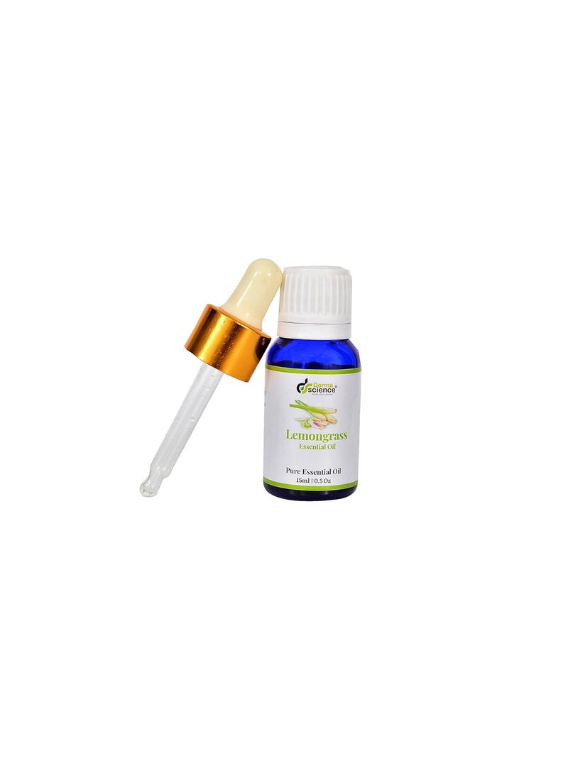 DermaScience Derma Science Lemongrass Essential Oil 15ML 100 for Diffusers Toilets Wardrobes Concentration Spirituality  - Image 2