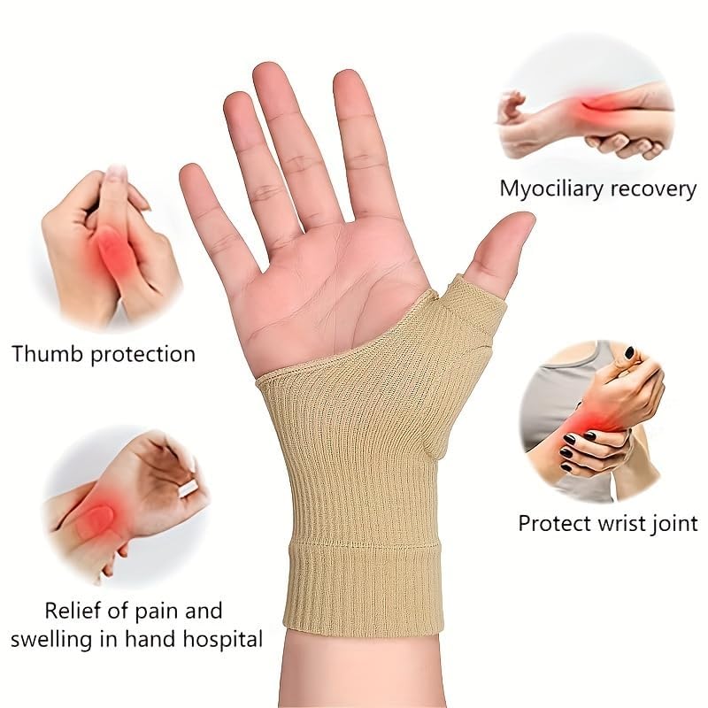 COZY nose - Thumb Compression Arthritis Gloves for Arthritis, Hand Pain Support, Carpel Tunnel, Breathable Wrist Brace Sleeves, Alleviate Rheumatoid, Joint Muscle Tension (Thumb Compression - Skin) - Image 2