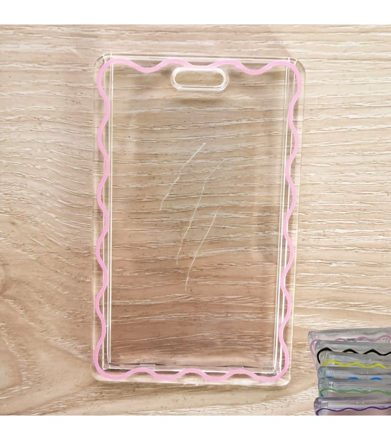 Transparent Card Holder Keychain 3 Pack Random Colors ID Bank Protective Cover - Image 5