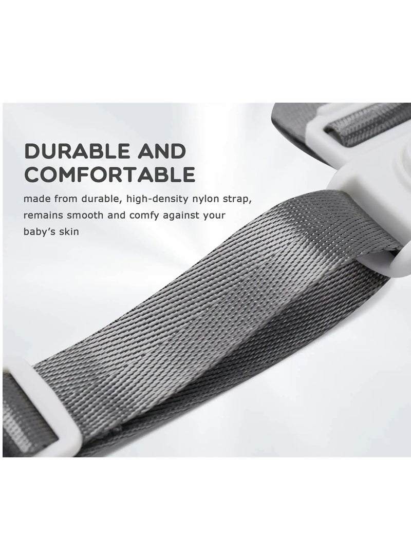 SYOSI Baby High Chair Straps, High Chair Harness Replacement, Baby Trend High Chair Replacement Straps, Adjustable 5 Point Harness Belt Suitable for Children Kid Pushchair, Pram Buggy and High Chair (2 Pcs) - Image 5