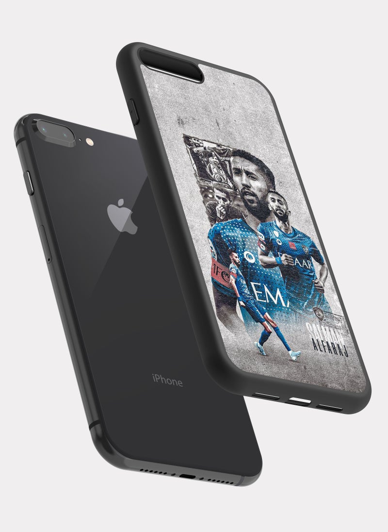 بكسلات كفر ايفون 7 بلس نادي الهلال رمادي - Image 2