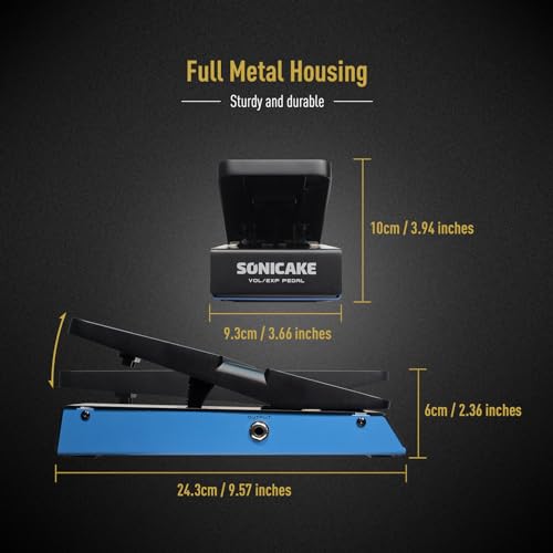 SONICAKE دواسة سونيك كيك للتحكم في الصوت، دواسة تعبيرية EXP ودواسة صوت سلبية 2 في 1، دواسة بحجم كامل - FlipVol - Image 5