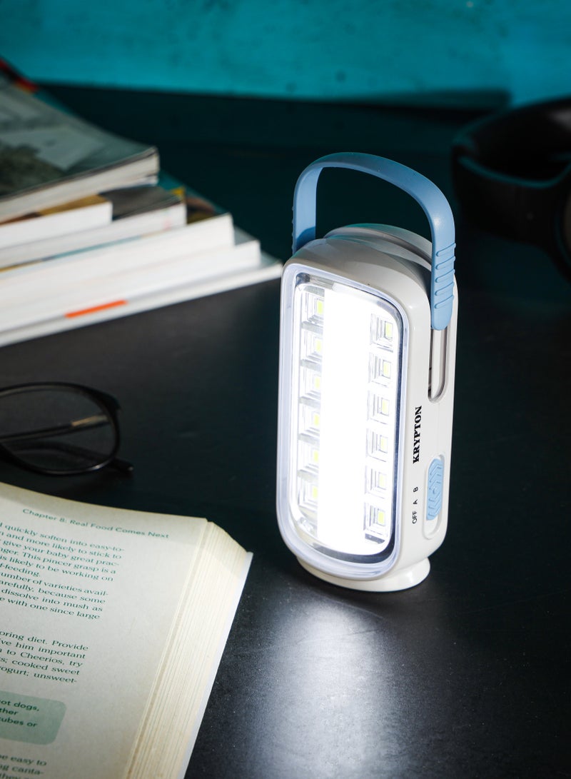 كريبتون فانوس LED قابل لإعادة الشحن ، KNE5184 - 900 مللي أمبير بطارية الرصاص الحمضية قابلة لإعادة الشحن ، 24 قطعة من مصابيح LED عالية السطوع ، وقت العمل 3 ساعات ، مقبض للحمل ، مثالي للاستخدام في الأماكن المغلقة / في الهواء الطلق - Image 4