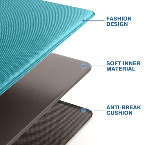 StepRite Kitchen Mats, 2PCS Kitchen Rugs, Cushioned Anti Fatigue Kitchen Mats for Floor, Non-Slip Standing Desk Mat, Waterproof Kitchen Rug Set for Kitchen, Floor, Office, 17.3"x30"+17.3"x59", Green - Image 5