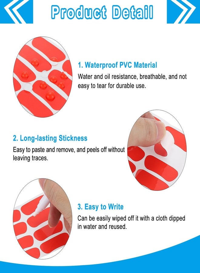 PATIKIL 80 Pairs Sports Eye Black Stickers, Under Eye Black Strips Football Face Stickers Breathable Eyeblack Sticker with 2 Pcs White Pencil for Baseball Fans on Game Day, Black, Pink - Image 3