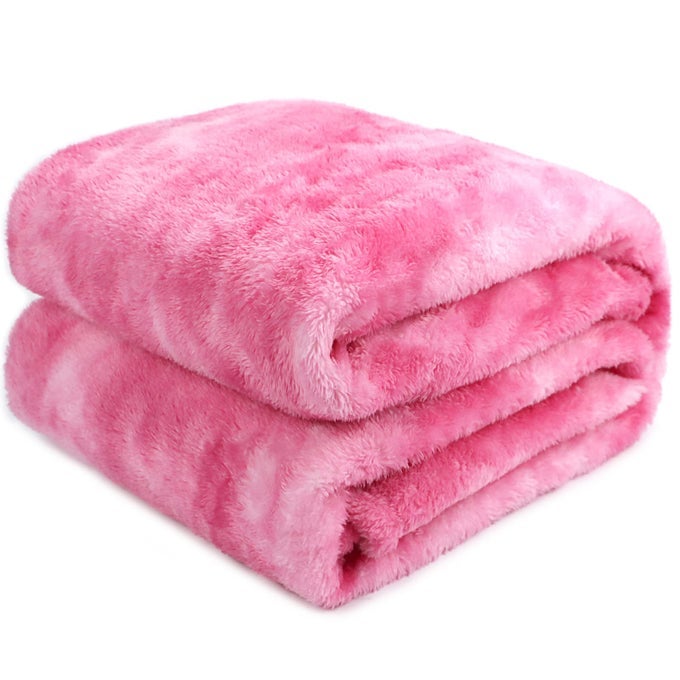 WARM BLANKET PINK SOFT FLEECE BLANKETS THROW BLANKETS FOR BED