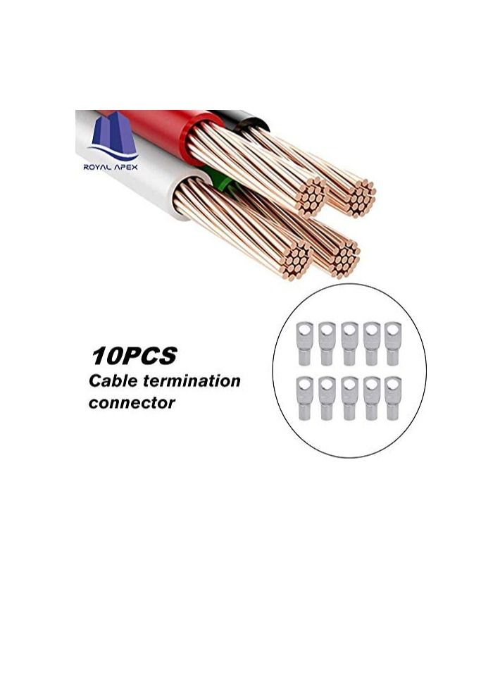 Copper Cable Lugs 10Pcs Set-Wire Terminals, Connector Cable lugs Ring Battery SC Terminals, for Marine, Solar, Automotive, Electric, Home Applications etc (Hole Size 12mm, Cable Size 95mm)  - Image 3