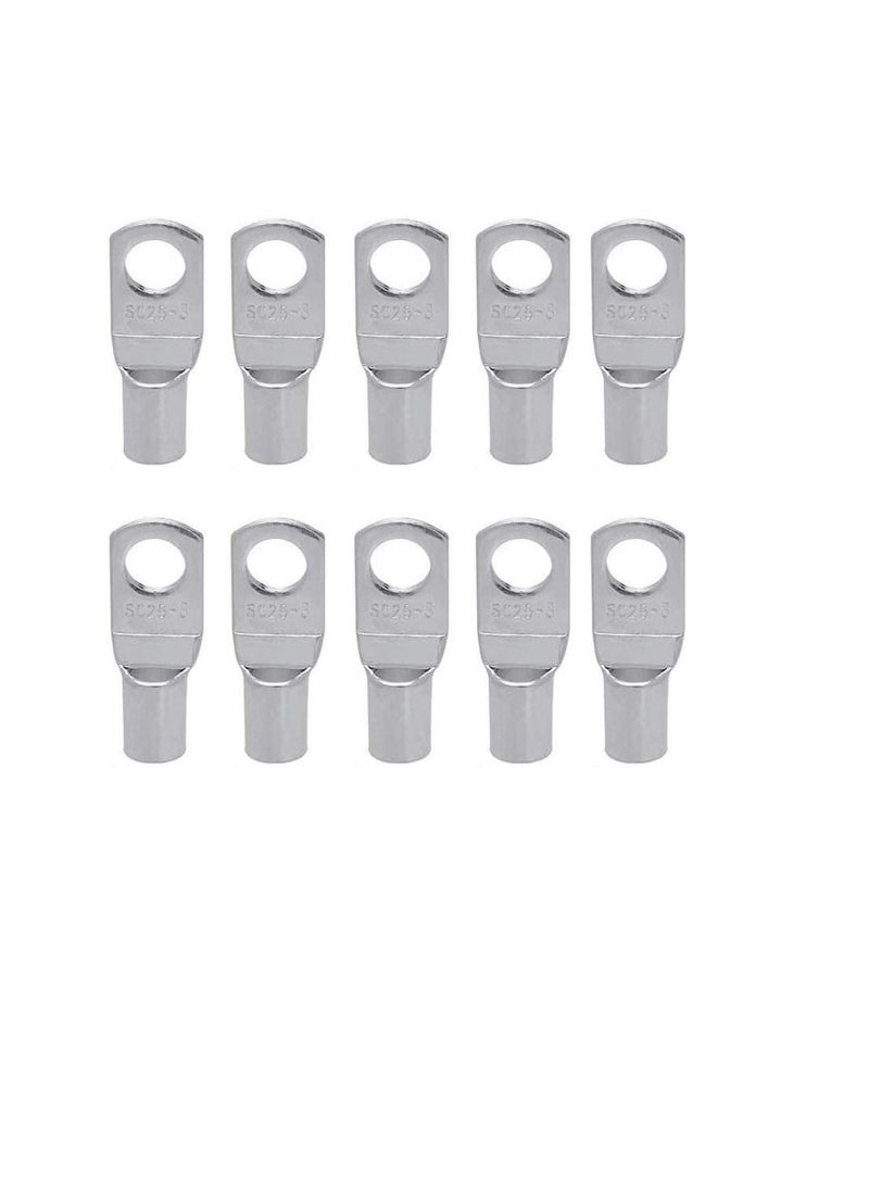 Copper Cable Lugs 10Pcs Set-Wire Terminals, Connector Cable lugs Ring Battery SC Terminals, for Marine, Solar, Automotive, Electric, Home Applications etc (Hole Size 12mm, Cable Size 95mm)  - Image 1