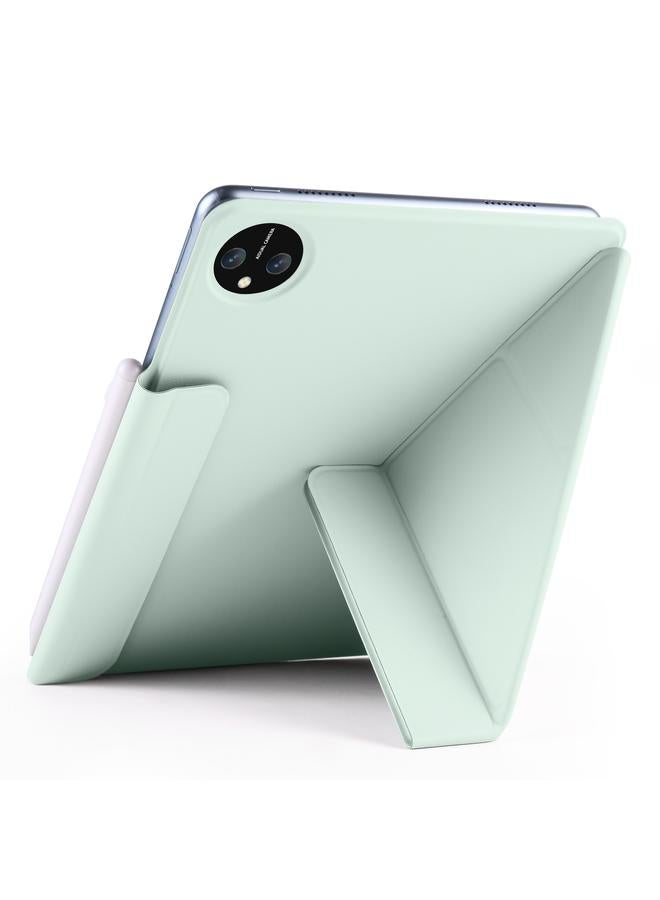 زبون جراب لجهاز Honor MagicPad 2 12.3 بوصة مصنوع من الجلد مع مشبك مغناطيسي ثابت قابل للتشوه - Image 4