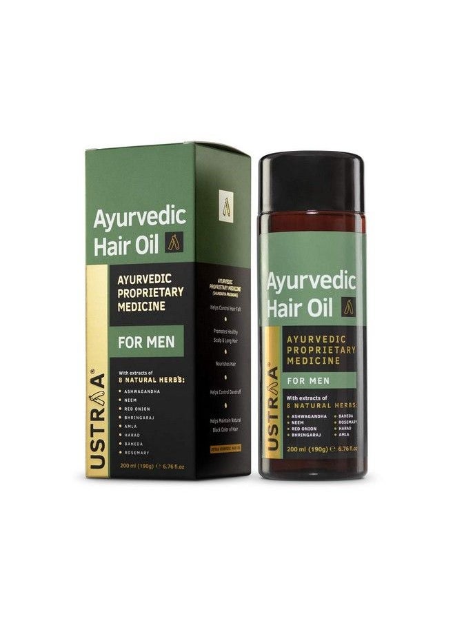 Ustraa - Ayurvedic Hair Oil 200Ml & Anti Hair Fall Shampoo 250Ml - Image 1