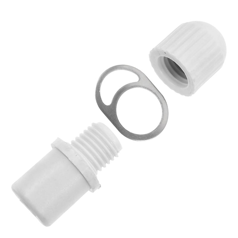 Flag Pole Mounting Rings Fasteners Set With Top Plug And Lock Clips 3 Pcs - Image 2