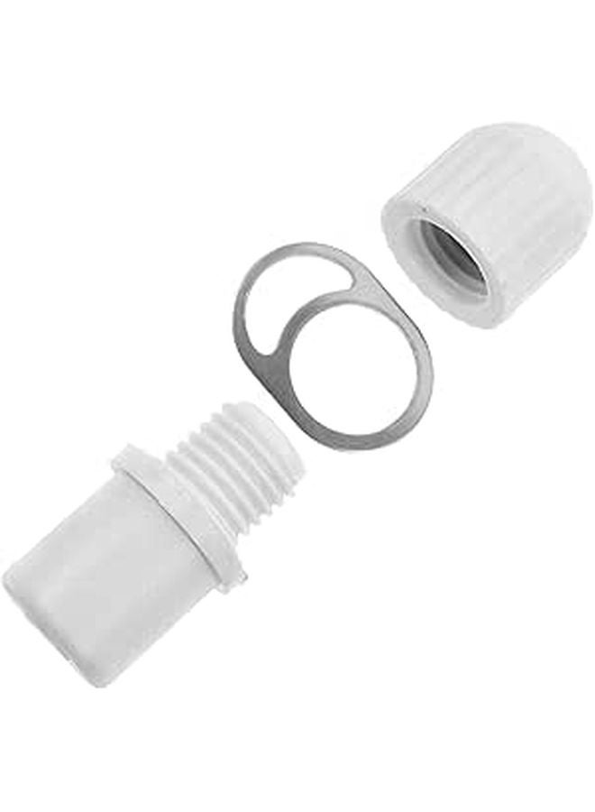 Flag Pole Mounting Rings Fasteners Set With Top Plug And Lock Clips 3 Pcs - Image 1