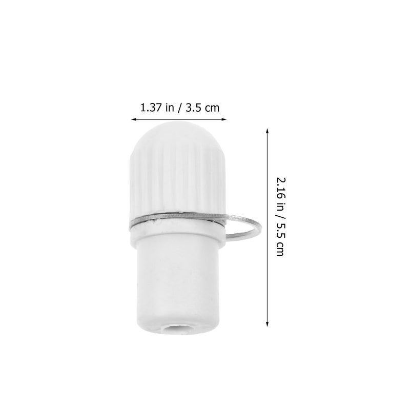 Flag Pole Mounting Rings Fasteners Set With Top Plug And Lock Clips 3 Pcs - Image 3
