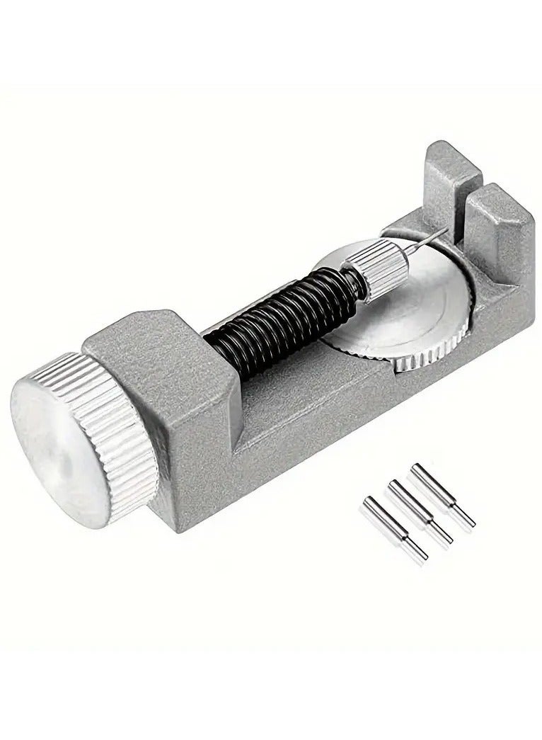 LIMOS Watch Link Removal Kit & Band Adjustment Tool Kit - Includes Adjustable Silver Metal Strap Pin Remover, Extra Pins, Non-Electric Professional Watch Repair Tools for Resizing Bracelets and Sizing Straps - Image 4