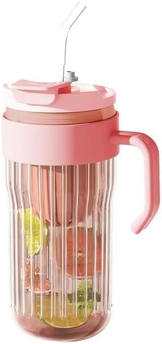 FUNKYFINDS Multicolor Insulated Tumbler with Handle and Straw Lid LeakProof Cupholder Friendly Travel Mug Borosilicated Sipper Tumbler with lid and Straw for Women Men Him Her 500 ML Pack of 1 - Image 4