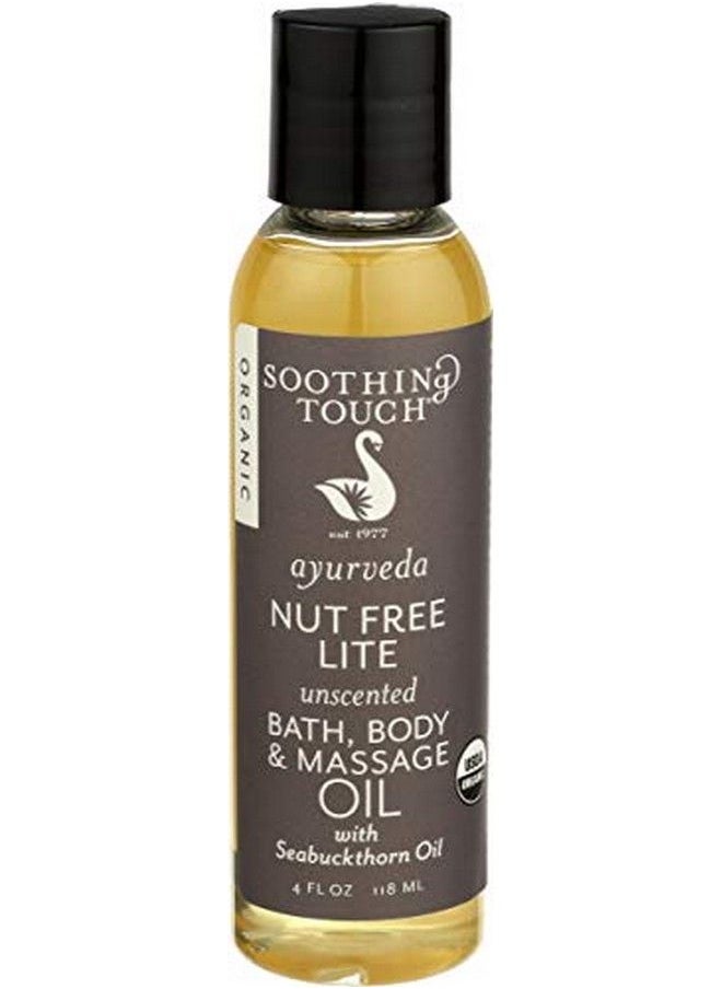 Soothing Touch Ayurveda Organic Bath Body & Massage Oil Nut Free Lite Unscented 4 Oz  - Image 2