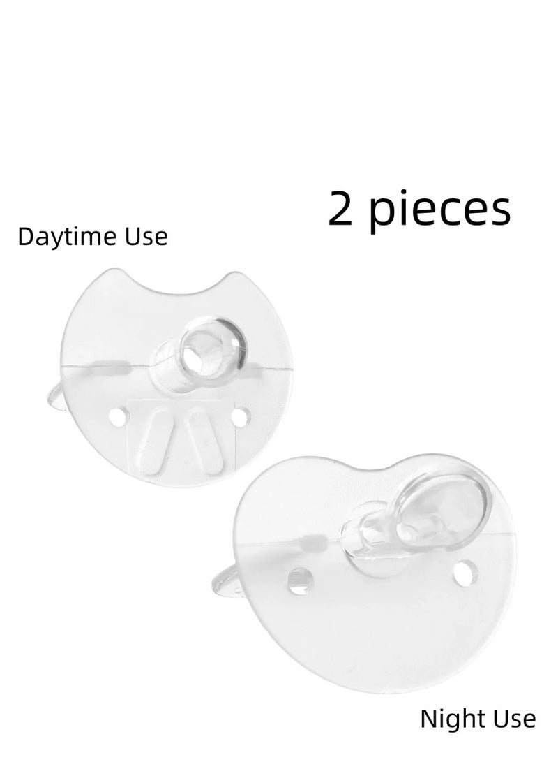 2-Pack Liquid Silicone Baby Pacifiers – Orthodontic (Thumb-Shaped) & Nipple-Shaped – BPA-Free Soother for Newborns & Infants - Image 1