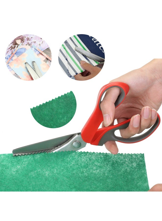 Mr. Pen - Pinking Shears Zig Zag Scissors Pinking Shears For Fabric Decorative Edge Scissors Pinking Scissors Scissors With Designs Jagged Edge Scissors Sewing Pinking Shears Crimping Scissors  - Image 5