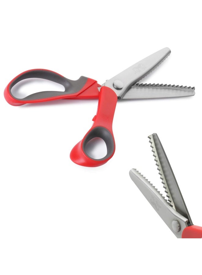 Mr. Pen - Pinking Shears Zig Zag Scissors Pinking Shears For Fabric Decorative Edge Scissors Pinking Scissors Scissors With Designs Jagged Edge Scissors Sewing Pinking Shears Crimping Scissors  - Image 1