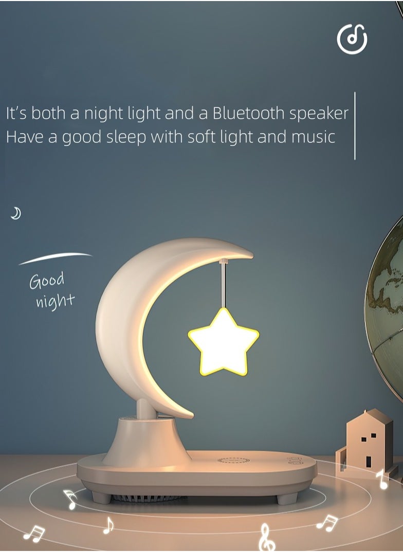 Goldfish - Bluetooth Speaker LED Colorful Moon Lamp Star Lamp With Mobile Phone Wireless Charging Eid Al-Adha - Image 1