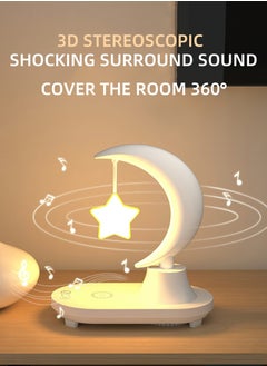 Bluetooth Speaker LED Colorful Moon Lamp Star Lamp With Mobile Phone Wireless Charging Eid Al-Adha