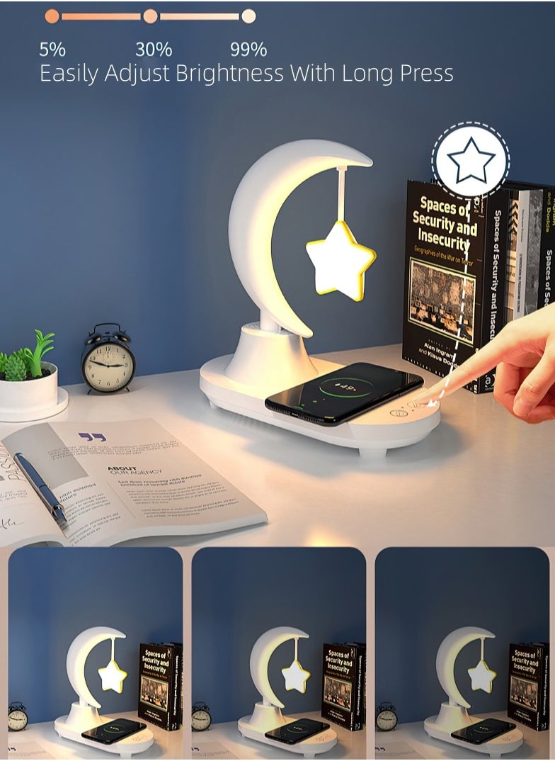 Goldfish - Bluetooth Speaker LED Colorful Moon Lamp Star Lamp With Mobile Phone Wireless Charging Eid Al-Adha - Image 1