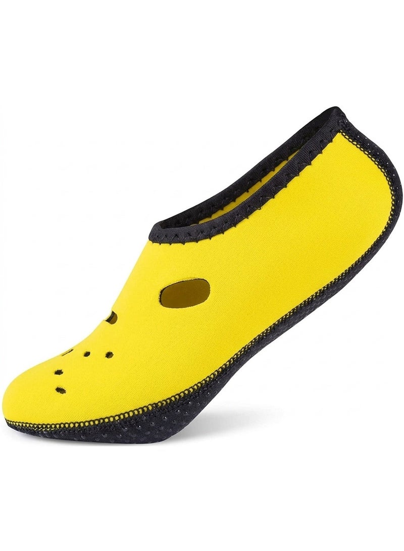 Lightweight, non-slip water shoes for swimming, the beach, and water activities – flexible neoprene material with ventilation and water drainage holes. - Image 1