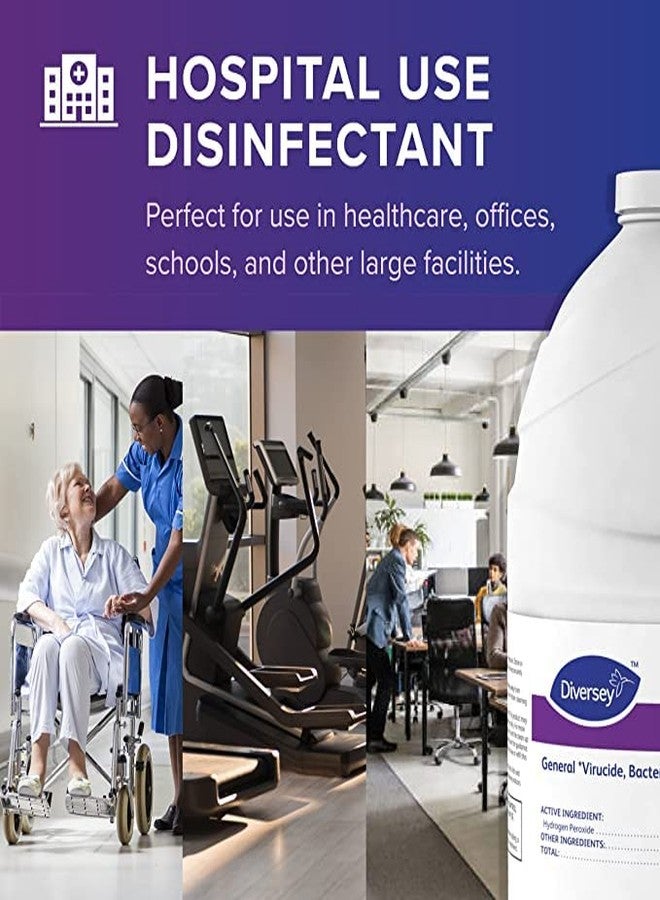 Oxivir Diversey 100898636 Tb Ready-to-Use Liquid Hydrogen Peroxide Disinfectant Cleaner, Tuberculocidal Multi-Surface Cleaner, 1 Gallon - Image 3