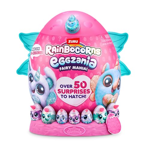 Rainbocorns Eggzania Fairy Mania (Elephant) by ZURU, Plush Toy, Collectible Plush, Surprise Eggs, Wearable Accessories, Slime, Toys for Girls - Image 2