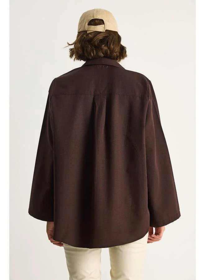 Ginger Oversize Button Up Shirt