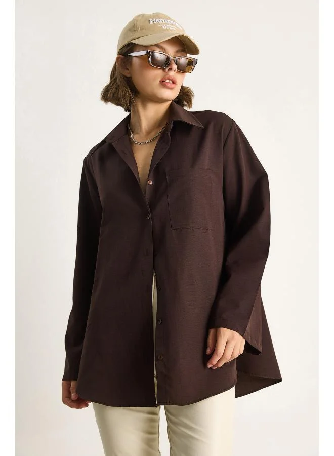 Ginger Oversize Button Up Shirt