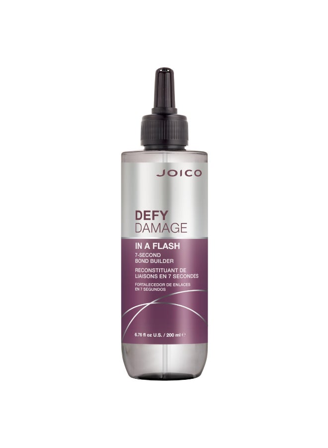 Joico Defy Damage In A Flash 7Second Bond Building Hair Treatment With Liquid Keratin Quick Bond Strengthening Protection Color Safe Unique LiquidToCrme Formula 676 Fl Oz - Image 2