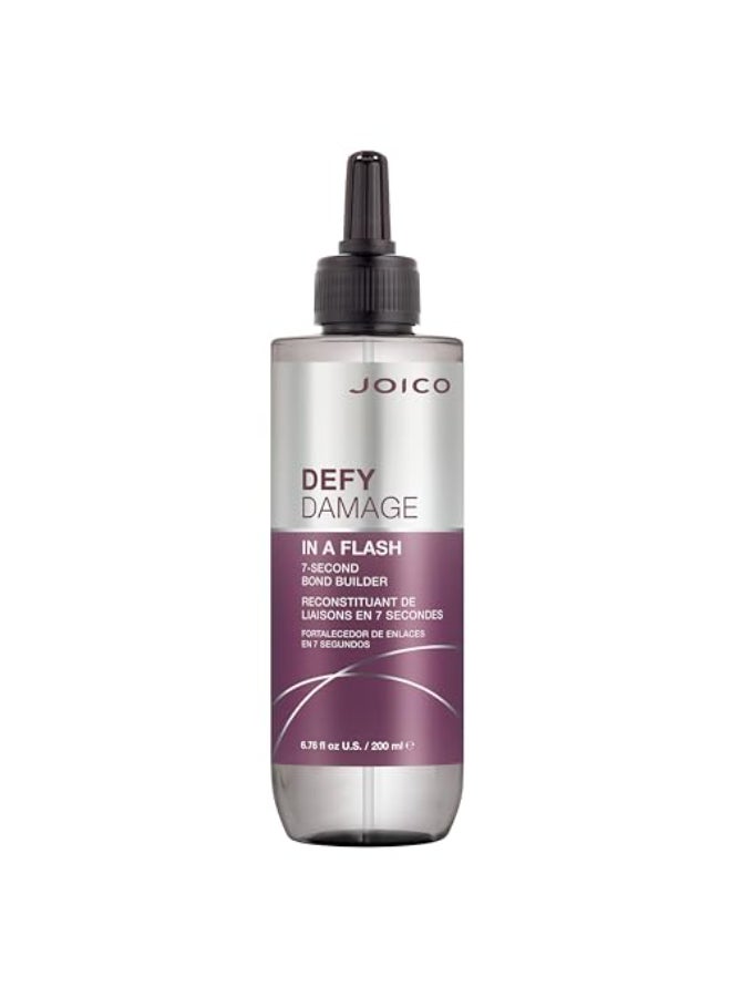 Joico Defy Damage In A Flash 7Second Bond Building Hair Treatment With Liquid Keratin Quick Bond Strengthening Protection Color Safe Unique LiquidToCrme Formula 676 Fl Oz - Image 1