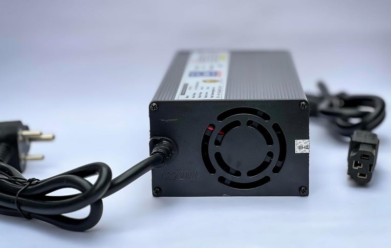 BHEEMTEK 72 Volt 12amp Fast Charger for Suitable for 72 Volt Battery Pack Scooter with 3 pin Connector (T -Connector) - Image 3