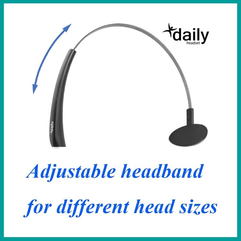 daily headset DailyHeadset RJ9 Corded Headset for Analog Phones Aastra Nortel Polycom Digium ShoreTel NEC Telephones - Image 2