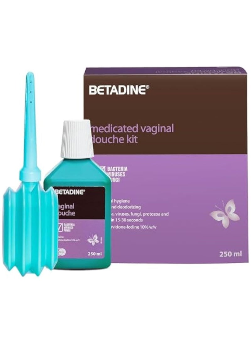 BETADINE Betadine Medicated Feminine Douche Kit wash 250ml 