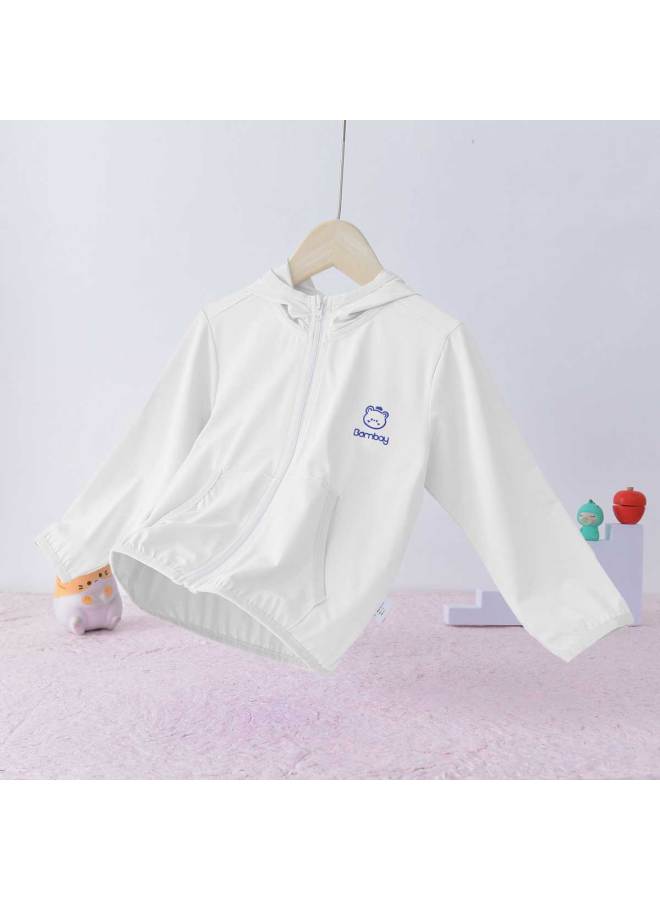 Bornbay Summer Kids' Lightweight Jacket, Boys & Girls Hooded Cardigan Long Sleeve Breathable Thin Top - Image 2