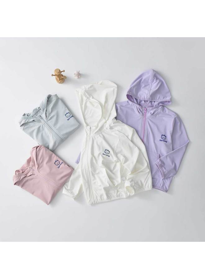 Bornbay Summer Kids' Lightweight Jacket, Boys & Girls Hooded Cardigan Long Sleeve Breathable Thin Top - Image 4