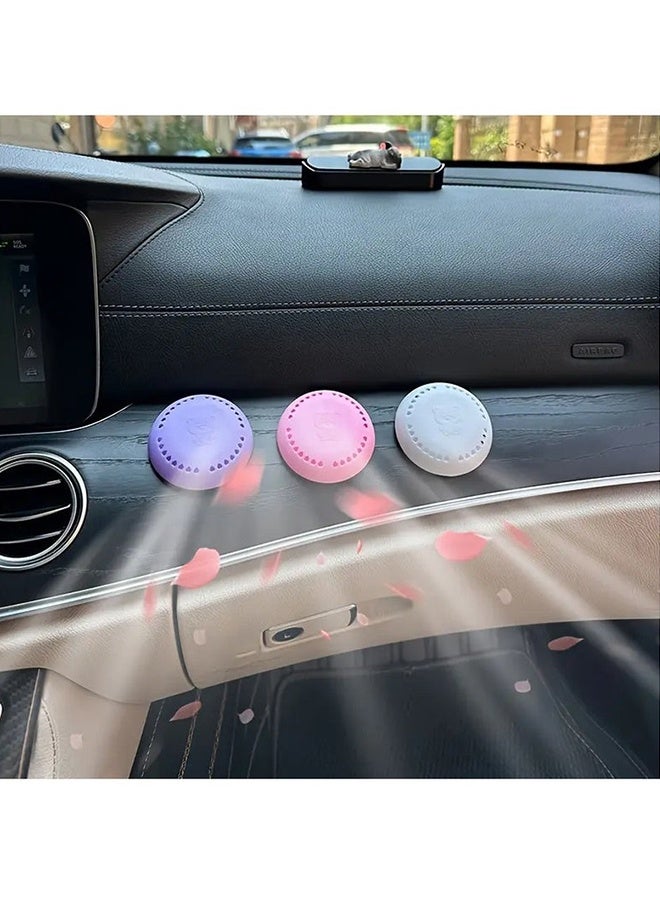 10 Pcs Lavender Scented Air Freshener Tablets Long Lasting Odor Eliminator for Home Car Bathroom Closet and Wardrobe Compressed Solid Deodorizer with Extra purple Shell - Image 3