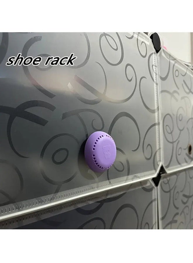 10 Pcs Lavender Scented Air Freshener Tablets Long Lasting Odor Eliminator for Home Car Bathroom Closet and Wardrobe Compressed Solid Deodorizer with Extra purple Shell - Image 4